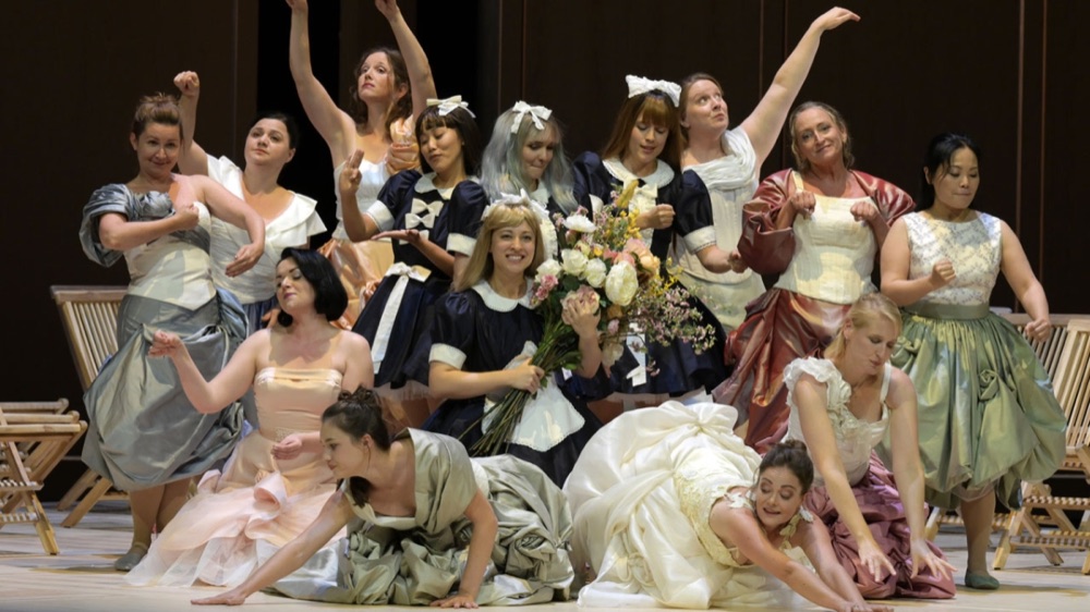 Kostümbild von Susanne Uhl für Le Nozze di Figaro an der Oper Frankfurt (2023)